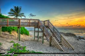 Marriott hutchinson island beach resort, golf & marina. Stairs To Beach Bathtub Beach Stuart Florida Royal Stock Photo