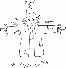 Ausmalbilder Vogelscheuche 02 Mehr Herbstdekofensterkinder Thanksgiving Coloring Pages Art For Kids Happy Kids