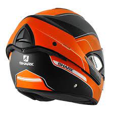 Shark Evoline 3 Arona Mat Black Orange White Bike Helmet Helmet Design Motorcycle Riding Gear