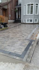 Interlock Design With Black Border Increase The Value Of Your Home By Installing Interlock Stones Driveway Backyard And Patios Pool Patio Backyard Driveway
