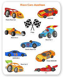 Nascar a nascar b nascar c nascar d size inch 2,01 x 0,39 3,01 x 0,57' 3,95 x 0,74' 4. Race Cars Applique Machine Embroidery Designs Machine Embroidery Car Quilt