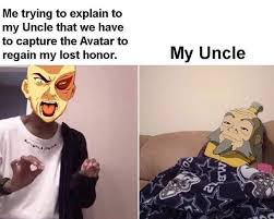 Thirty Three Avatar Memes To Satisfy Your Comedy Appa Tite Avatar Avatar Funny Avatar The Last Airbender Funny