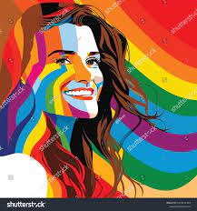 Smile Girl Woman Nonbinary Personality On Stock Vector (Royalty Free)  2272132103 | Shutterstock