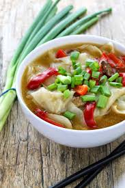 Hot And Sour Shrimp Wonton Soup Wonton Soup Hot And Sour Soup Seafood Recipes
