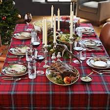 This classic red tartan plaid table runner effortlessly transforms and enhances. Classic Tartan Plaid Tablecloth In 2021 Tartan Christmas Christmas Table Decorations Christmas Table