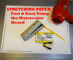 Alternatively, you can use a canvas stretcher to stretch out the paper. Edited Stretching Watercolor Paper 2 Watercolor Lessons Watercolour Tutorials Watercolor