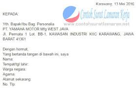 Di dalam membuat surat lamaran kerja tulis tangan mimin ada beberapa anjuran ini, supaya terlihat lebih profesional dan menarik seperti berikut ini. Contoh Surat Lamaran Kerja Di Pt Contoh Surat Lamaran
