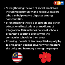 Therefore, it is important for national integration to take place so that people in malaysia work together and help each other to increase the country's malaysia a country that has many types of races of people must reduce the difference between them and to come as one to create a community. Highlights Of National Unity Free Malaysia Today Facebook