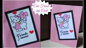 Check spelling or type a new query. Diy Cute Friendship Day Card Simple And Easy Card For Friends Cute Handmade Card Easy Greeting Card
