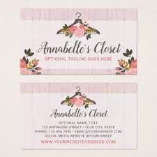 Luxury pink purple glitter luminous stars elegant business card. Floral Rose Clothes Hanger Closet Fashion Boutique Business Card Zazzle Com In 2021 Boutique Business Cards Rose Clothing Fashion Boutique