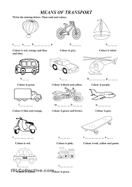 Means Of Transport Transportation Worksheet Worksheets For Kids Preschool Worksheets