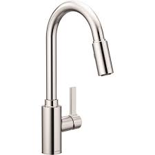 Aerated stream, spray and pause. Moen Part 7882 Moen Genta Lx Single Handle Pull Down Sprayer Kitchen Faucet With Reflex In Chrome Pull Down Spray Kitchen Faucets Home Depot Pro