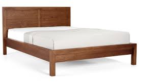 Ledger Kingsize Bed Dark Stain Elm King Size Bed Frame Guest Room Bed Double Beds