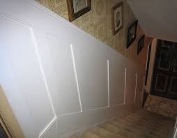 However this guide will make installing wainscoting less intimidating and give you the confidence that you need to do it yourself. Elite Flat Paneled Wainscot Stair Kit With Panels In Paint Grade I Elite Trimworks