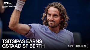 Highlights: Tsitsipas upsets fourth seed Rinderknech in Gstaad 2026 QFs