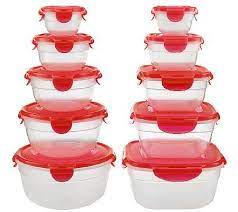 locknlock 10 piece nestable bowl and zen storage set qvc com glass food storage containers food storage containers food storage container set
