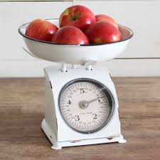 vintage inspired kitchen scale
