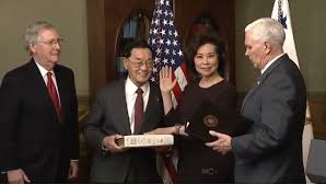 secretary of transportation elaine chao it is an honor to rejoin the extraordinary people of the u s department of transportation and begin working with them to rebuild refurbish and revitalize america s