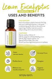 Free product information download:lemon eucalyptus.pdf. Six Ways To Use The Lemon Eucalyptus Essential Oil Simply Earth Blog Eucalyptus Essential Oil Uses Lemon Eucalyptus Essential Oil Eucalyptus Essential Oil