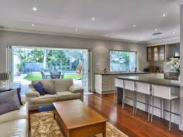 Queenslander Open Plan Kitchen On Ground Floor With Garden Pool Views Open Plan Kitchen New Kitchen Inspiration Kitchen Sitting Areas