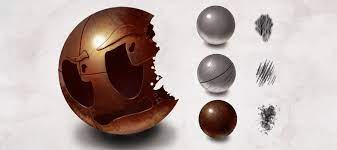 Texture Creating Metal Surfaces In Photoshop Concept Cookie Also Good Custom Brush Making Instruction Texture Brush Drawing Tutorial Hand Painted Textures