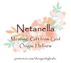 Netanella In 2020 Girl Names With Meaning Baby Girl Names Modern Baby Names