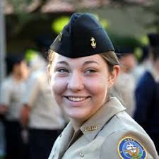 2015-16 Regimental Commander Brooke Liu '16 and other members of the  Regiment.