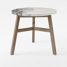 Elevated atop a flared iron base and defined by subtle grey grout, the table's classic honeycomb pattern brings a conservatory feel to indoor sunrooms or outdoor spaces. Mosaic Tiled Outdoor Bistro Table Isometric Concrete