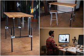 Building An Adjustable Height Standing Desk Video Simplified Building When you want to work from home, you will always try to find a unique, creative way to handle your workload.