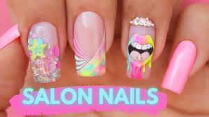 Finish gel matte top coat esmalte de uñas semipermanente. Diseno De Unas De Estrellas Deko Unas Star Nail Art Youtube