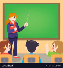 Add students directly, or share a code or link so the whole class can join. Teacher And Student On Lesson At Classroom Vector Image School Painting Classroom Background Powerpoint