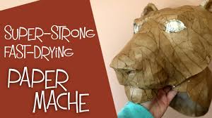 Combine the flour and water in a large bowl and stir it well. Super Strong Paper Mache That Dries Really Fast Youtube