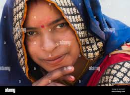 Young woman face india hi-res stock photography and images