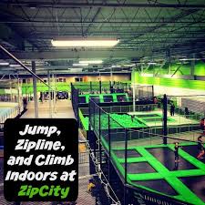 Jump Zipline And Climb Indoors At Zipcity Trampoline Ziplining Backyard Trampoline
