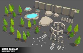 Simple Fantasy Cartoon Assets 3d Model Minecraft Banner Designs Game Concept Art Game Art Environment