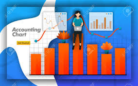 Accounting Chart Design With Bar Charts And Line Charts For All