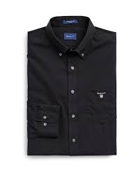 Ανδρικό Πουκάμισο GANT The Broadcloth Shirt 3046400/5 Μαύρο