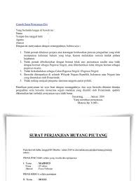 Saya yang bertanda tangan dibawah ini : Contoh Surat Kuasa Menagih Utang Piutang Kumpulan Contoh Surat Dan Soal Terlengkap