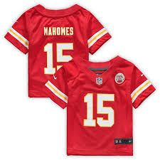 5 out of 5 stars (90) $ 46.99. Infant Nike Patrick Mahomes Red Kansas City Chiefs Game Jersey