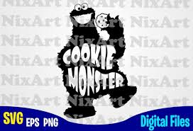 Download these amazing cliparts absolutely free and use these for creating your presentation, blog or website. Cookie Monster Sesame Street Cookie Cookie Monster Svg Sesame Street Svg Funny Sesame Street Design Svg Eps Png Files For Cutting Machines And Print T Shirt Designs For Sale T Shirt Design Png
