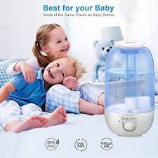 Ultrasonic Cool Mist Aroma Humidifier With Nightlight And Essential Oil Set Geniani Best Humidifier Baby Bottles Newborn Fashion