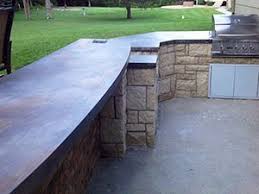Outdoor kitchen options & features: Outdoor Kitchens And Concrete Coutertops