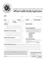 Rlfriend this application must be ﬁlled out in its entirety gi just a reminder: Cuddle Buddy Application By Kalabe Pdf Archive