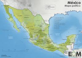 Mapa con los estados y capitales mexicanos. El Mapa Politico De Mexico Mapas De El Orden Mundial Eom