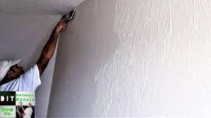 Finishing drywall seams with paper or fiberglass tape and drywall compound is known as taping and mudding, and it gets your wall ready to paint. Part 2 How To Skim Coat Trick With A Paint Roller And Joint Compound Youtube