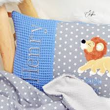 Ein schlafsack reicht völlig aus. Set Namenskissen Und Kuscheldecke Personalisiert