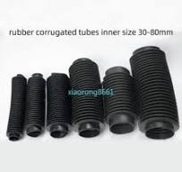 1PC Rubber Corrugated Sleeve Flexible Moulded Bellows Oil Resistant Dust Cover | eBay