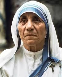 Who sees! Mother Theresa! Looking to the heavens?