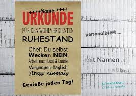 Antrag auf übernahme von schulbüchern stellen. Bild Urkunde Wohlverdienter Ruhestand In Rot Beige Mit Namen Etsy