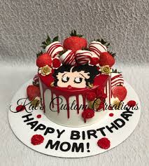 Birthday Cake For Mother In Law Betty Boop Cake Cartoon Birthday Cake Betty Boop Birthday Cupcake Cakes